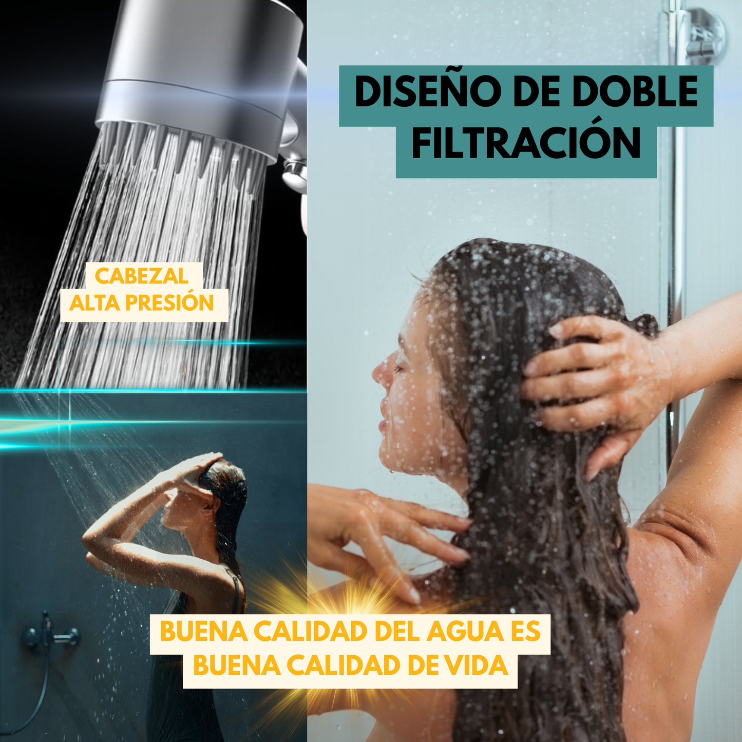 Tu Pelo Deslumbrante - AquaGlow™ Masaje