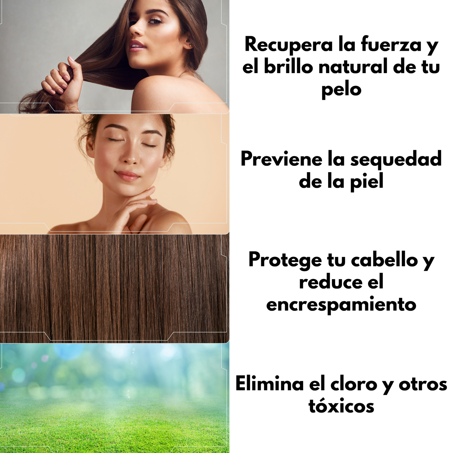 Tu Pelo Deslumbrante - AquaGlow™ Masaje